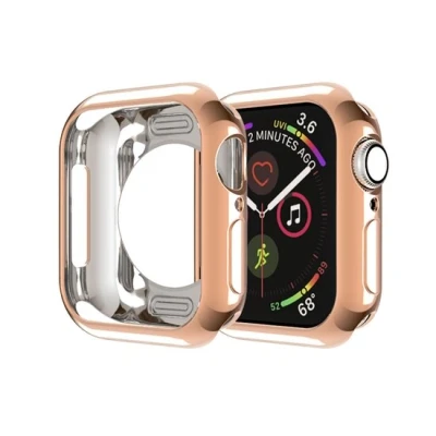 Afbeelding van Apple Watch Siliconen case 40mm Rosé goud Geschikt voor