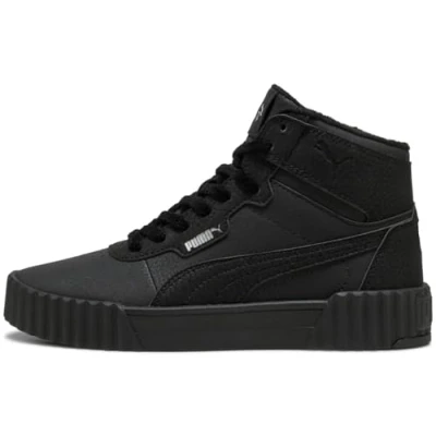 Afbeelding van Puma Carina 3.0 Mid WTR Dames Sneakers Black Silver