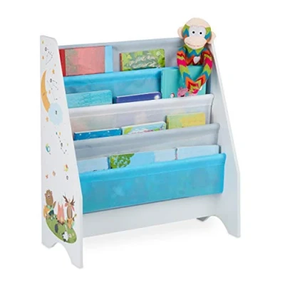 Afbeelding van Relaxdays kinderboekenkast boekenkast kinderen speelgoedkast kinderkast boeken A