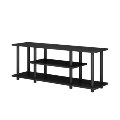 Afbeelding van Vicco Lowboard Cesaro, Zwart, 110 x 41.5 cm met open vakken