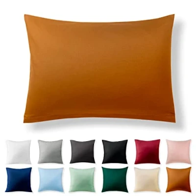 Afbeelding van Alreya Renforcé kussensloop, 100% katoen, 50 x 75 cm, met YKK ritssluiting, hypoallergeen, zonder chemicaliën, kaneel