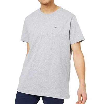 Image de Tommy Jeans T shirt S/S pour homme, Gris (Lt Grey Htr 038), XL