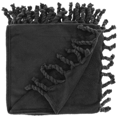 Afbeelding van Unique Living Plaid Lieke 130x160cm Black