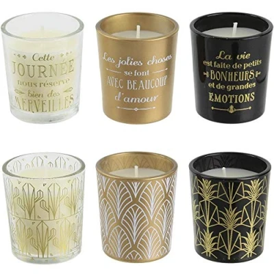 Afbeelding van Prachtige geurkaarsen in mooie geschenkdoos ZWART MET GOUD Geschenkset Vrouwen Kado