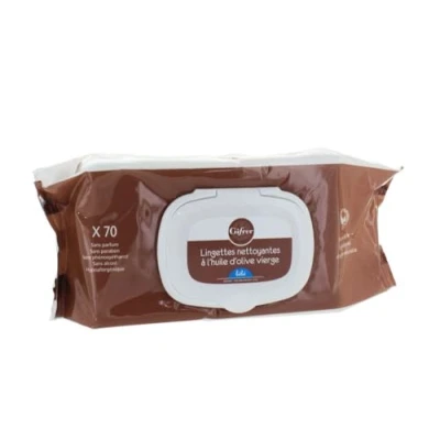 Afbeelding van Gifrer Virgin Olive Oil Wipes 70 Doekjes