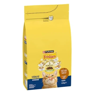 Afbeelding van 3x1,5kg PURINA Friskies Gesteriliseerd Kat met kalkoen, kip en groenten