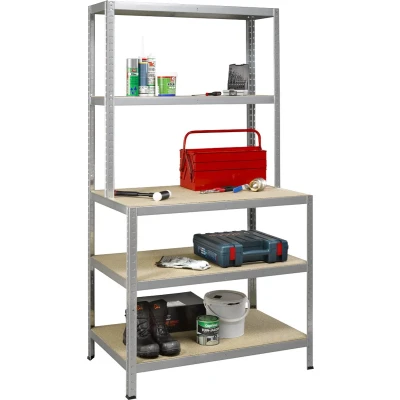 Afbeelding van Avasco Rek Strong Work, Ft 186 X 100 60/30 Cm, 5 Legborden, Gegalvaniseerd