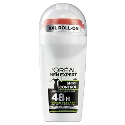 Afbeelding van L&#039;Oréal Men Expert Shirt Control 6 x 50 ml anti transpirant deodorant 48 uur tegen vlekken en textieluitharding