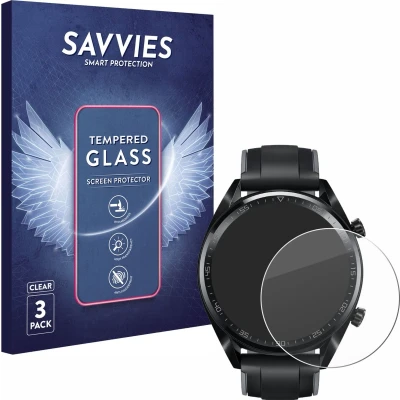 Afbeelding van Savvies Gehard glazen schermbeschermer, Smartwatch beschermfolie, Transparant