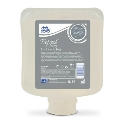 Afbeelding van Deb Refresh Luxury 3 in 1 Hair &amp; Body Wash 6 x liter