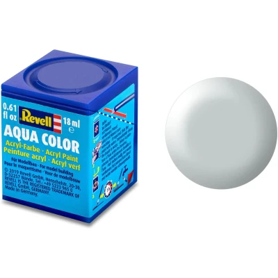 Afbeelding van Lichtgrijs Zijdemat Aqua Color 18 Ml Revell Modelbouwverf Op Waterbasis