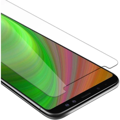 Afbeelding van Cadorabo Screenprotector geschikt voor Samsung Galaxy A8 2018 Pantser film Beschermende in KRISTALHELDER Geharde (Tempered) display beschermglas 9H hardheid met 3D Touch