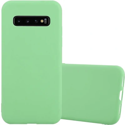 Afbeelding van Cadorabo Hoesje geschikt voor Samsung Galaxy S10 PLUS in CANDY PASTEL GROEN Beschermhoes gemaakt van flexibel TPU silicone Case Cover