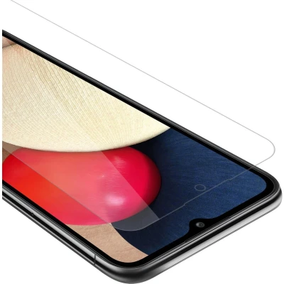 Afbeelding van Cadorabo Screenprotector geschikt voor Samsung Galaxy A02s Pantser film Beschermende in KRISTALHELDER Geharde (Tempered) display beschermglas 9H hardheid met 3D Touch