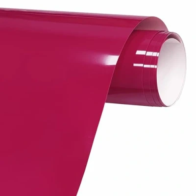 Afbeelding van FORBELL Textieltransferfolie voor textielplotters, 30,5 cm x 3 m (rozerood)
