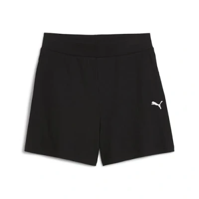 Afbeelding van Puma Elevated Gerippte 5 MIT Hohem BUND Trainingsbroek, Dames, Maat: Small, Black