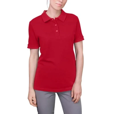 Afbeelding van Women&#039;s &#039;Luxury Stretch&#039; Polo met korte mouwen Red L