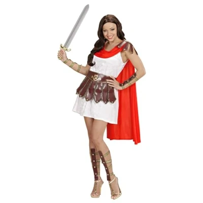 Afbeelding van WIDMANN Sexy kort Romeins gladiator pak voor dames Medium Volwassenen kostuums
