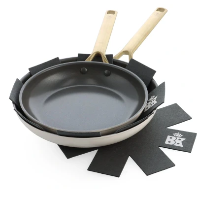 Afbeelding van Bk Sublime Cream Wit 2 delige Pannenset Met Keramische Antikleeflaag 24/28cm