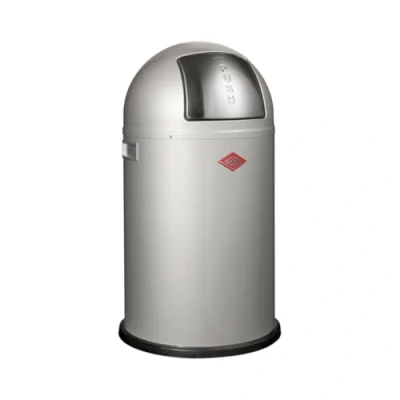 Afbeelding van Afvalbak Wesco Pushboy Junior, zilver