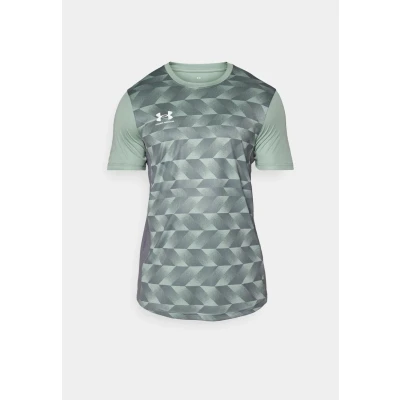 Afbeelding van Under Armour Challenger Train Tshirt print, Heren, Maat: Medium, Silica green/castlerock