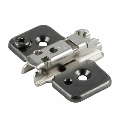 Afbeelding van Blum kruismontageplaat 3 mm, excenterschroefverstelling, onyx zwart