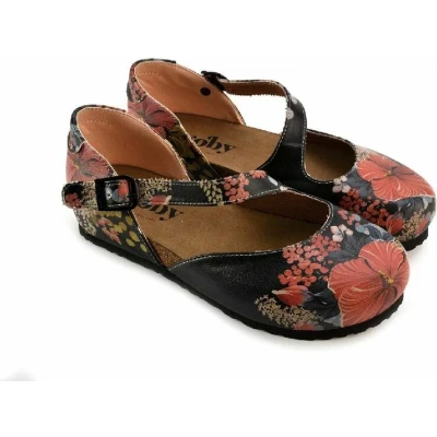 Afbeelding van GOBY Flowers Clogs Slippers Hoge kwaliteit Handmade Meisjesprint Maat 36