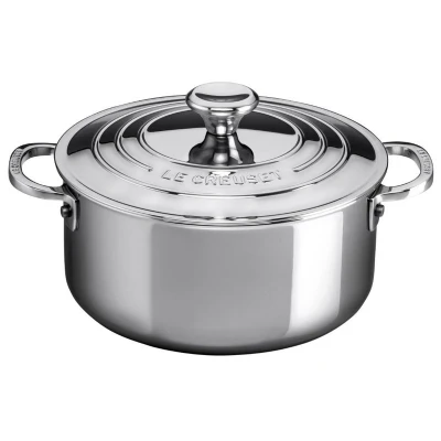 Afbeelding van Le Creuset Rvs Plus Lage Kookpan 24cm 5,3l