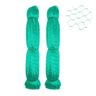 Afbeelding van LINSOCLE 2 stuks 10 m x 4 vogelnet, fruitboomnet, tuinnetten, beschermt fruitbomen en groenten tegen schade door vogels, maaswijdte 15 mm