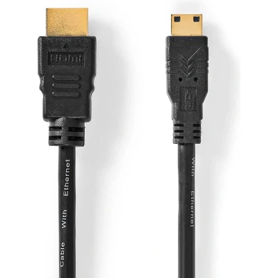 Afbeelding van Mini HDMI naar kabel Nedis 2 meter (4K@30Hz, Verguld)