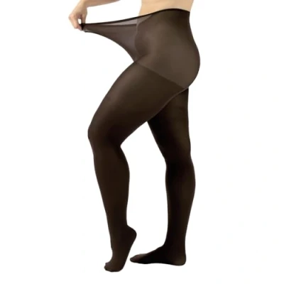 Afbeelding van CALZITALY panty, grote maten, ondoorzichtig, extra 60 DEN, L, XL, 2XL, 3XL, 4XL, Made in Italy, Walnoot