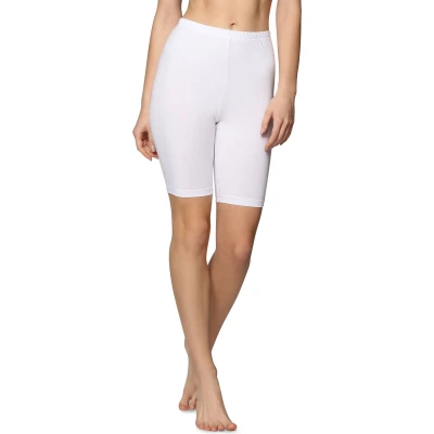 Afbeelding van Bellivalini BLV BLV50 157 LE Dames Leggings Sport Vrijetijdsbroek Kort Katoen Sporbroek Yogabroek Wit S
