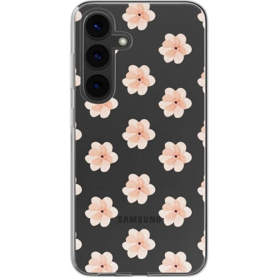 Afbeelding van imoshion hoesje Geschikt voor Samsung Galaxy S24 Siliconen Design Meerkleurig / Floral Peach