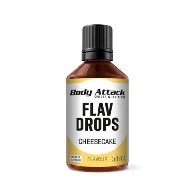 Afbeelding van Body Attack Flav Drops® aromadruppels voor levensmiddelen, 50 ml, suikervrij, calorievrij, veganistisch, kwaliteit, Made in Germany