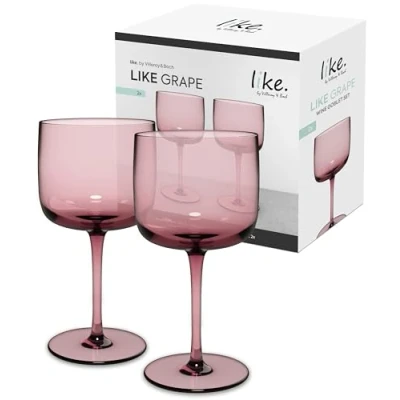 Afbeelding van Villeroy &amp; Boch Weinkelch, Set 2 Tlg. 8,5x17cm Roze