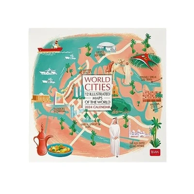 Afbeelding van Legami Wandkalender 2024, 12 maanden en jaarplanner, ruimte voor notities notities, weeknummer, sterrenbeelden internationale feestdagen, Cellophanatura, eenvoudig, 30 x 29 cm