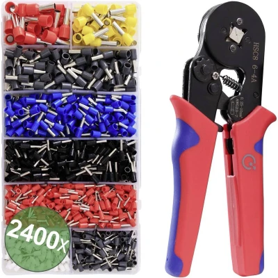 Afbeelding van Quadrios 22T007 Krimptangset adereindhulzen 0.25 tot 10 mm² Incl. assortiment