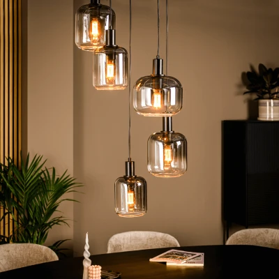 Afbeelding van Joséphine hanglamp smoke glas 5L