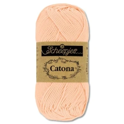 Afbeelding van Frida&#039;s Wollhaus Scheepjes Catona Amigurumi, 50 g, 100% katoen, gebreid, 109 kleuren (523 zachte mandarijn)