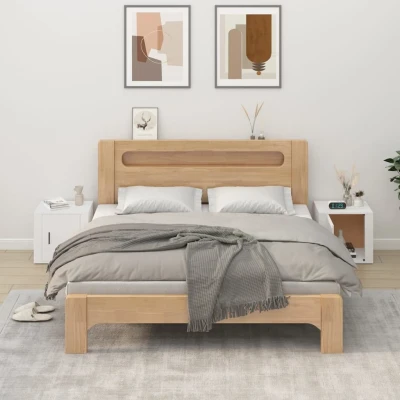 Afbeelding van Nachtkastjes 2 st 50x39x47 cm wit