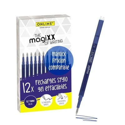 Afbeelding van online Gelschrijvervulling magixx 0.7mm 12st blauw