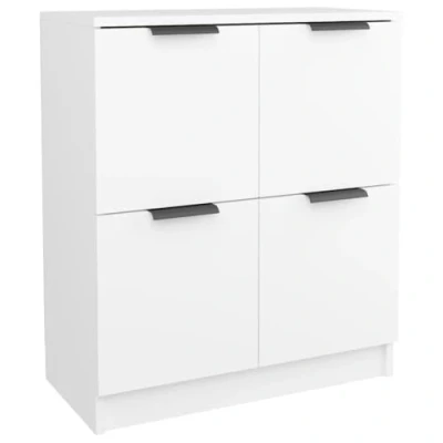 Afbeelding van vidaXL Wit dressoir 60x30x70 cm Gelamineerd hout