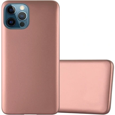 Afbeelding van Cadorabo Hoesje geschikt voor Apple iPhone 12 PRO MAX in METALLIC ROSE GOUD Beschermhoes gemaakt van flexibel TPU silicone Case Cover