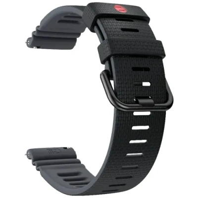 Afbeelding van Polar Siliconen Horlogeband 22mm Zwart S M/L