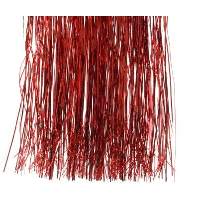 Afbeelding van Decoris Lametta Kerstversiering Glans Rood 50X40 Cm