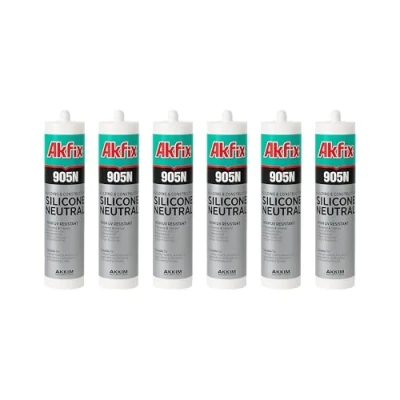 Afbeelding van Silicone neutre transparent Résistant aux UV, à la moisissure et l&#039;eau Mastic d&#039;étanchéité pour salle de bain, cuisine, fenêtres construction 310 ml (6)