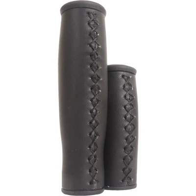 Afbeelding van Handvatset Edge City Leer 135/92mm zwart