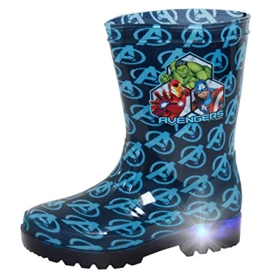 Afbeelding van MARVEL Avengers Super Hero Iron Man Hulk Captain America jongens lichtgevende rubberlaarzen, Blauw