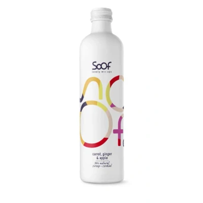 Afbeelding van Soof Siroop Wortel, Gember &amp; Appel 340ML