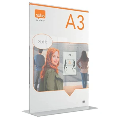 Afbeelding van Infobord Nobo Premium Plus A3 acryl vrijstaand